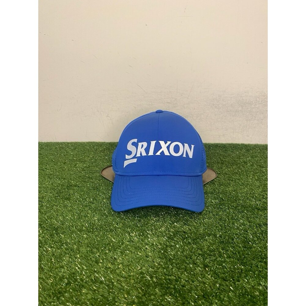 Srixon hat cap strap back blue red lightweight breathable golf mens performance